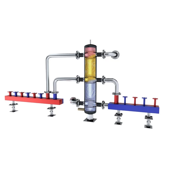 Multi-temperature zone hydraulic separator MTW-400 6 bar, 110 °C